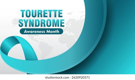 Tourettes Awareness Month. observed every year in May. Suitable for Posters, Card, Banner and Social Media Post