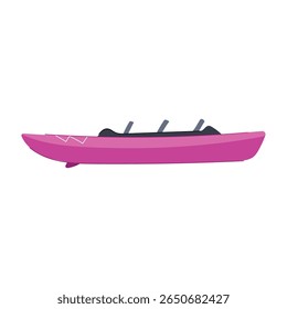 touring kayak cartoon. whitewater sea, inflatable tandem, sitontop sitin touring kayak sign. isolated symbol vector illustration