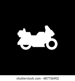 Touring motorcycle icon