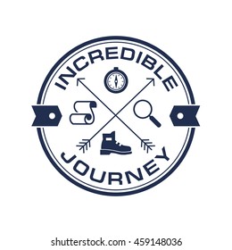 Tourism, Adventure Travel vector logo symbol template