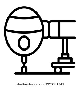 Tourism airplane stairs icon outline vector. Travel transport. Boarding design