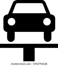 Tourism black and white sign board