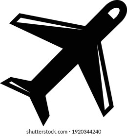 Tourism Business Services Symbol on white background, Travel Agency Concept Vector Glyph Icon Design, aeroplane stock illustration