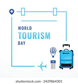Tourism Day Design Template Vector