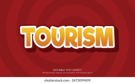 tourism editable 3d text effect template bold typography and abstract style drinks logo and brand