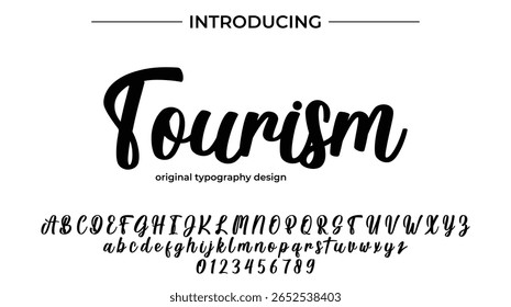 Tourism - Elegant Script Font for Smooth Handwritten Design and Creative Typography