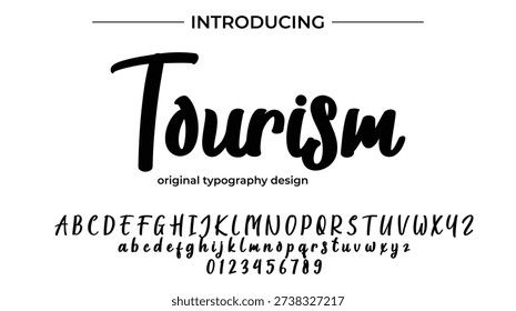 Tourism - Elegant Script Font for Smooth Handwritten Design and Creative Typography