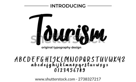 Tourism - Elegant Script Font for Smooth Handwritten Design and Creative Typography