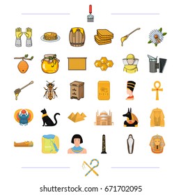 , tourism, history, entertainment and other web icon in cartoon style., business, trade, cooking icons in set collection.