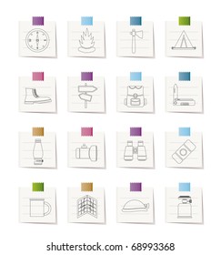 Tourism and Holiday icons -  Vector Icon Set