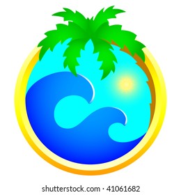 Tourism and holidays icon