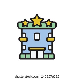Tourism Hotel Icon Vector Illustration