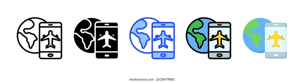 Tourism Icon Collection With Multiple Styles