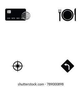 tourism icon set