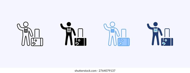 Tourism Icon Set Multistyle Various Collection Element For Design