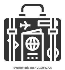 TOURISMUS-Symbol Vektor Symbol Einfaches Design für die Verwendung in Grafiken Web-Bericht Logo-Infografiken