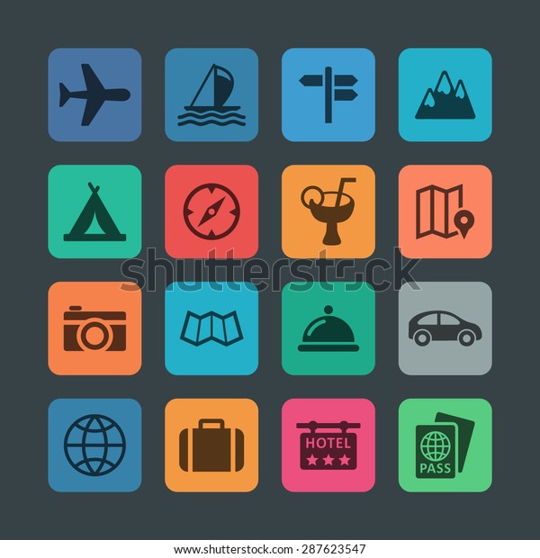 Tourism icons for\
site