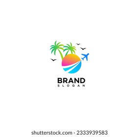 tourism logo icon vector design