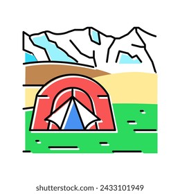 tourism summer color icon vector. tourism summer sign. isolated symbol illustration