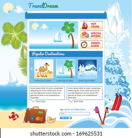 Tourism template for web site