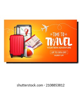 Tourism travel banner holiday airplane. Holiday tourist. Planet recreation. vector character flat cartoon