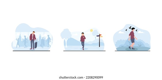 Tourismus Reisen Pauschalangebot Design