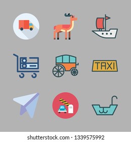 tourism vector icon set