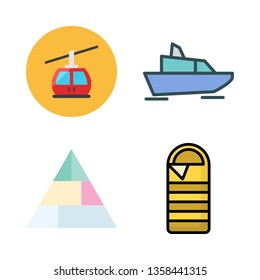 tourism vector icon set