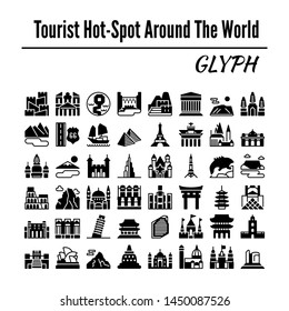 Tourist attraction in the world, with glyph styles