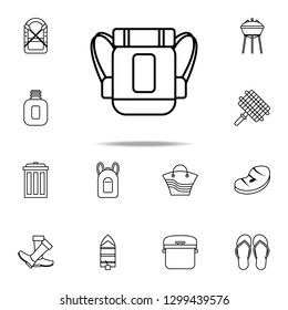 tourist backpack icon. Camping icons universal set for web and mobile