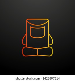 tourist backpack nolan icon. Elements of camping set. Simple icon for websites, web design, mobile app, info graphics