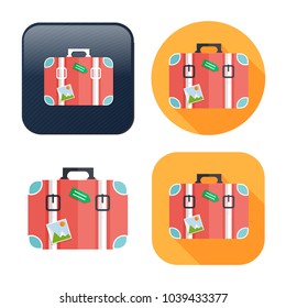 tourist bag - travel icon - luggage icon - holiday vacation bag