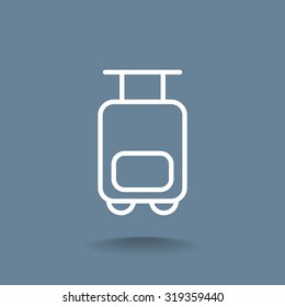 Tourist bag web icon