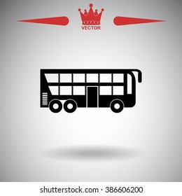 Tourist bus icon.