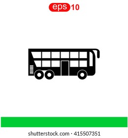 Tourist bus icon.