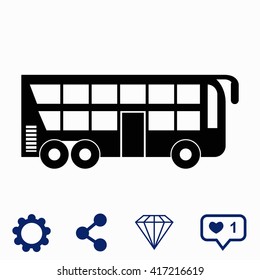 Tourist bus icon.