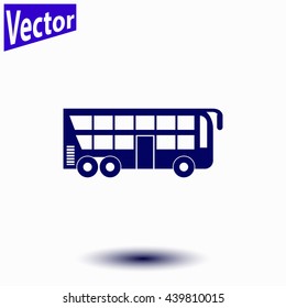 Tourist bus icon.