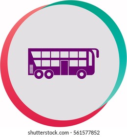 Tourist bus  icon. Vector design.