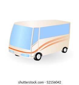 Tourist bus. Vector.