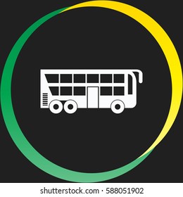 Tourist bus vector  icon