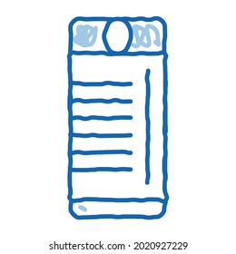 Tourist Campfire Lighter sketch icon vector. Hand drawn blue doodle line art Tourist Campfire Lighter sign. isolated symbol illustration