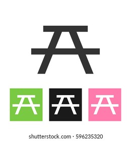Tourist camping vector illustration