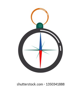 Tourist compass. Wind rose, navigation, destination. Vector illustration can be used for topics like adventure tourism, hiking, orienting