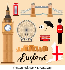 Tourist England Travel set collection