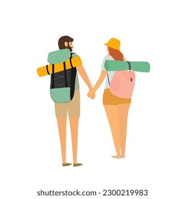 Tourist equipment. Things for hiking and camping