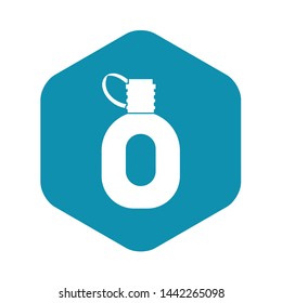 Tourist flask icon. Simple illustration of tourist flask vector icon for web