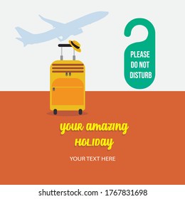Tourist flat design- vector - adventure 