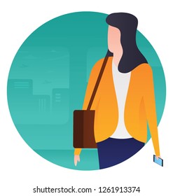 tourist flat illustration
