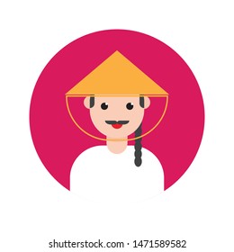 tourist glyph flat vector icon