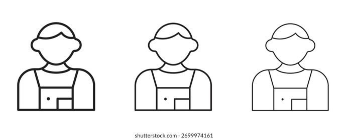 Icono de guía turística signo de estilo lineal para el concepto móvil y el Diseño web.